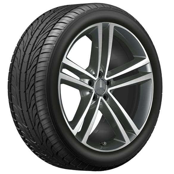 FORGED WHEELS 림 세트 GLE V167 메르세데스 벤츠 M92용 5-더블 스포크 히말라야 그레이