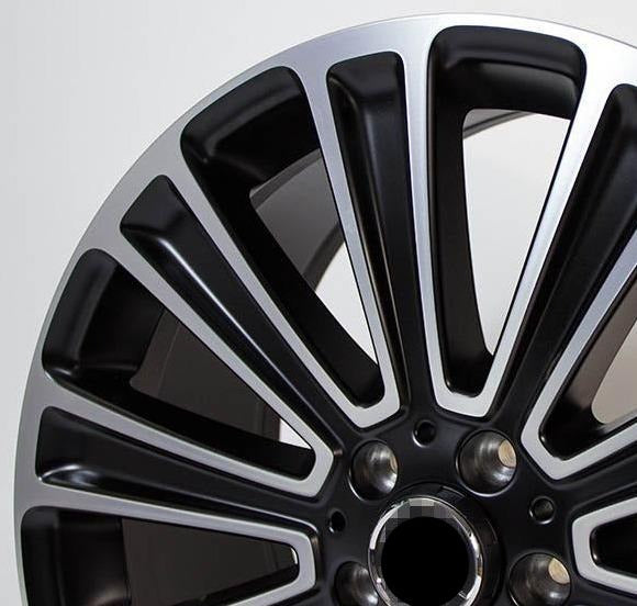 FORGED WHEELS 메르세데스 벤츠 GLS,E-클래스, S-클래스, G-클래스, AMG GT, V-클래스 M95용 10-스포크 매트 블랙 GLE W166