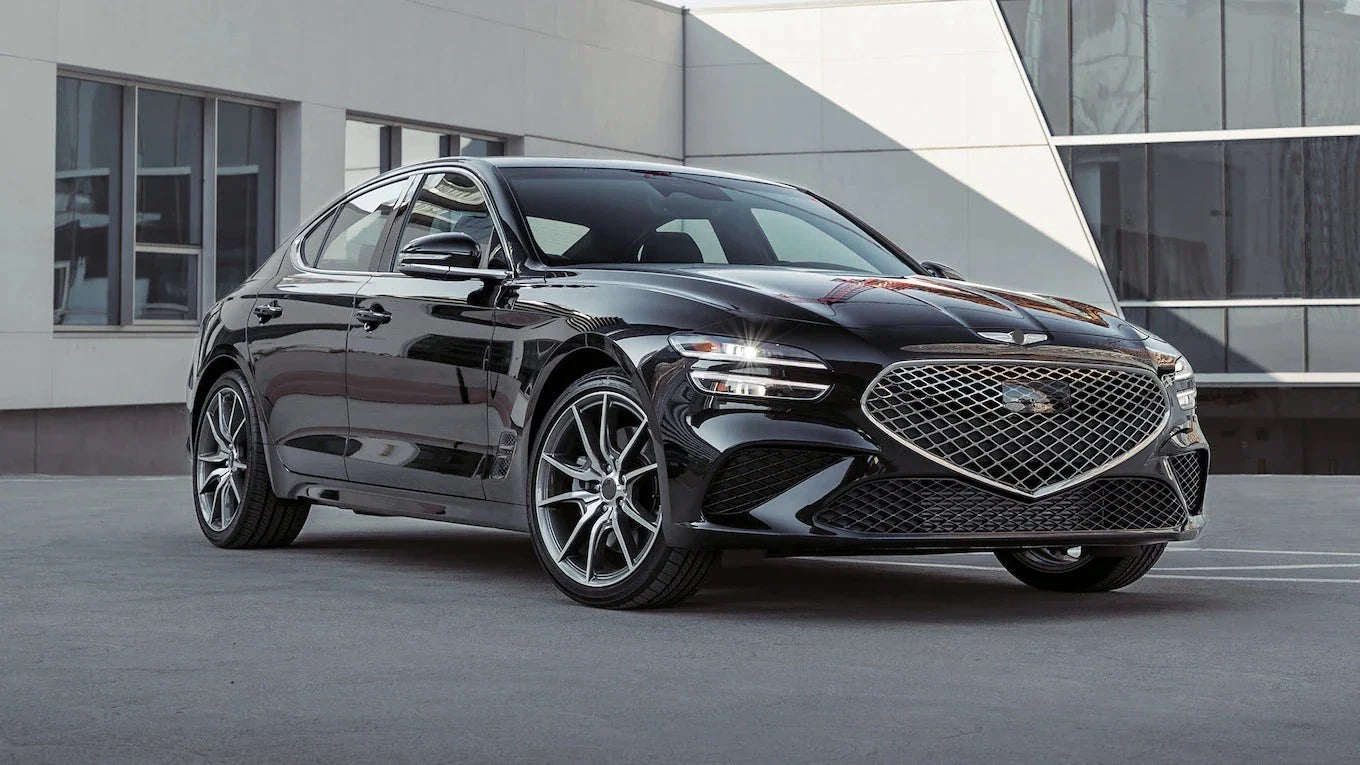OEM GENESIS G70 We manufacture premium quality forged wheels rims for GENESIS G70 IK FACELIFT 2020+ in any design, size, color. Wheels size: Front 19 x 8 ET 34 Rear 19 x 8.5 ET 46.5 PCD: 5 x 114.3 CB: 67.1 Forged wheels can be produced in any wheel specs by your inquiries and we can provide our specs