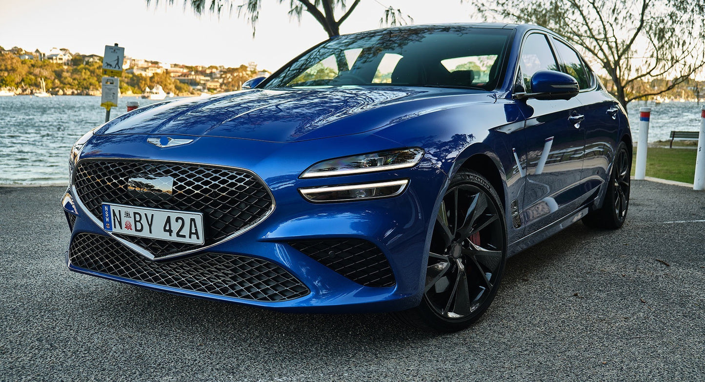 OEM GENESIS G70 We manufacture premium quality forged wheels rims for GENESIS G70 IK FACELIFT 2020+ in any design, size, color. Wheels size: Front 19 x 8 ET 34 Rear 19 x 8.5 ET 46.5 PCD: 5 x 114.3 CB: 67.1 Forged wheels can be produced in any wheel specs by your inquiries and we can provide our specs