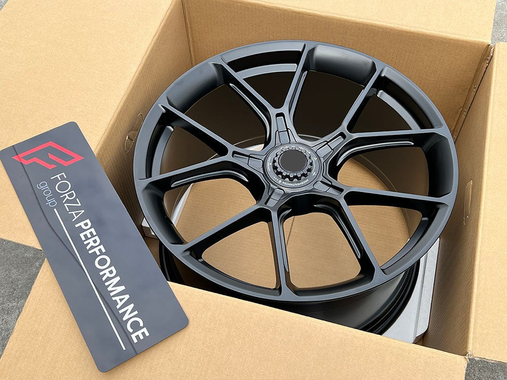 20"/21" 992 911 GT3 다크 실버 디자인의 단조 휠 세트