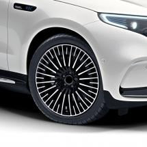 We manufacture premium quality forged wheels rims for Mercedes-benz EQC N293 2019+ in any design, size, color. Wheels size: Front 21 x 8 ET 27 Rear 21 x 9 ET 31 PCD: 5 x 112 CB: 66,6 Highlights: genuine Mercedes-AMG rims multi-spoke-wheel colour: black shiny / glossy front Forged wheels can be produced in any wheel specs by your inquiries and we can provide our specs