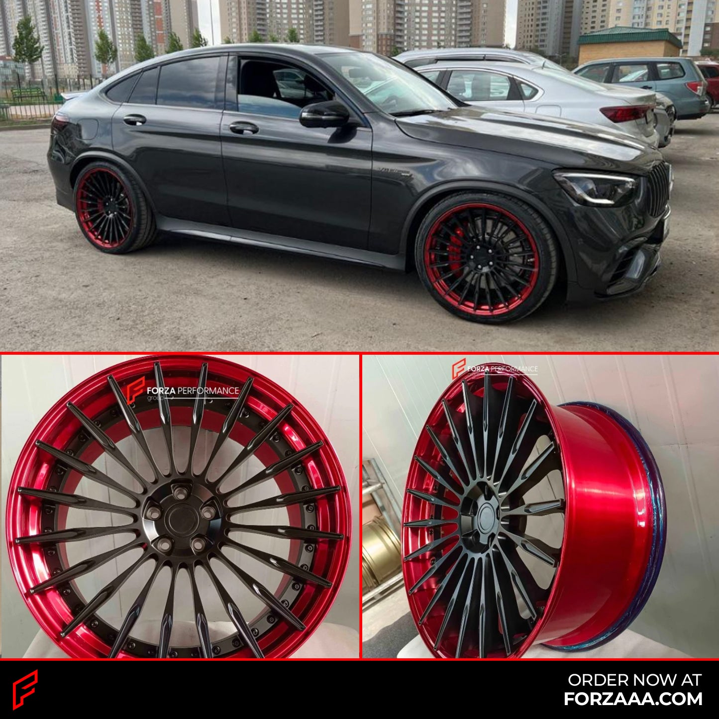 2-PIECE FORGED WHEELS RIMS 22 INCH FOR MERCEDES BENZ GLC X253