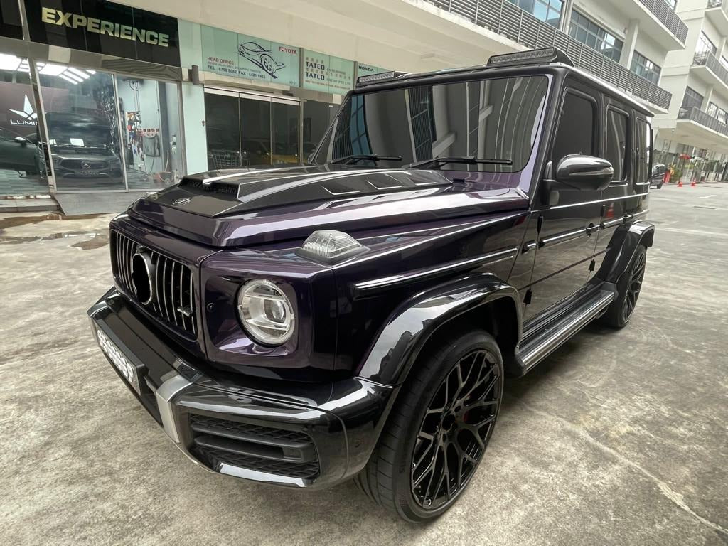 BRABUS MONOBLOCK WHEELS We produced premium quality forged wheels rims for  MERCEDES BENZ G CLASS G63 G500  Our wheels sizes:   Front 24 x 10 ET 20  Rear 24 x 10 ET 20  Finishing: Glossy Black  Forged wheels can be produced in any wheel specs by your inquiries and we can provide our specs